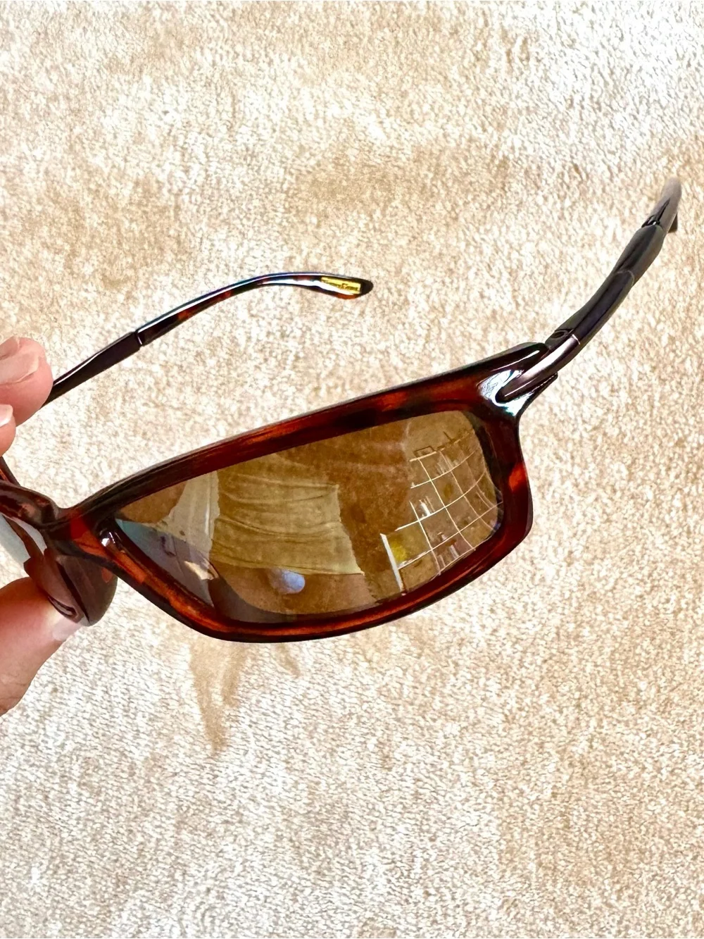 Y2K Foster Grant Sporty Leopard Print Sunglasses With Reflective Lenses